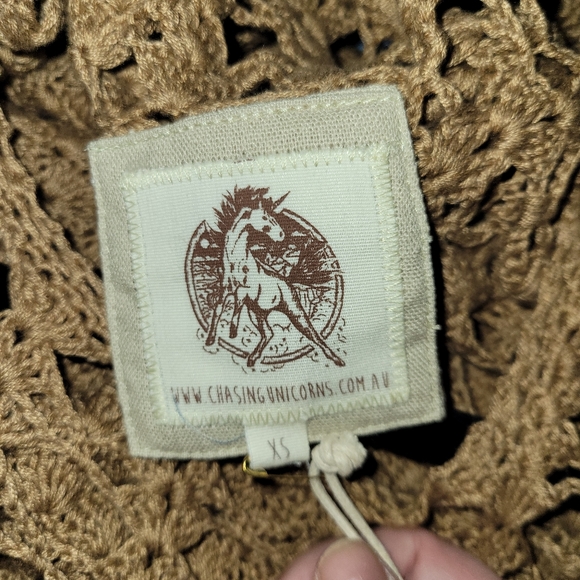 Chasing Unicorns Crochet Maxis Dress - Size XS - Picture 3 of 5